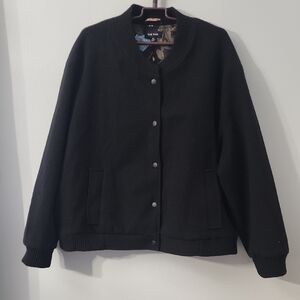 Women's Black Bomber Jacket